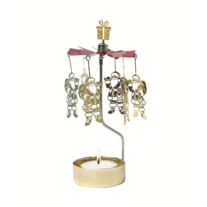 Rotary Candle Holder From Santa