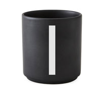 Personal Porcelain Cup Black (A-Z)