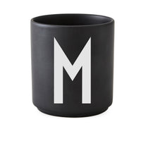 Personal Porcelain Cup Black (A-Z)