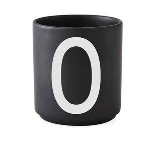 Personal Porcelain Cup Black (A-Z)