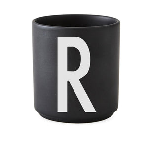 Personal Porcelain Cup Black (A-Z)