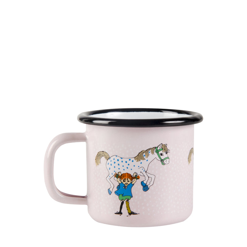 Enamel Mug 15 CL, Pippi and the Horse