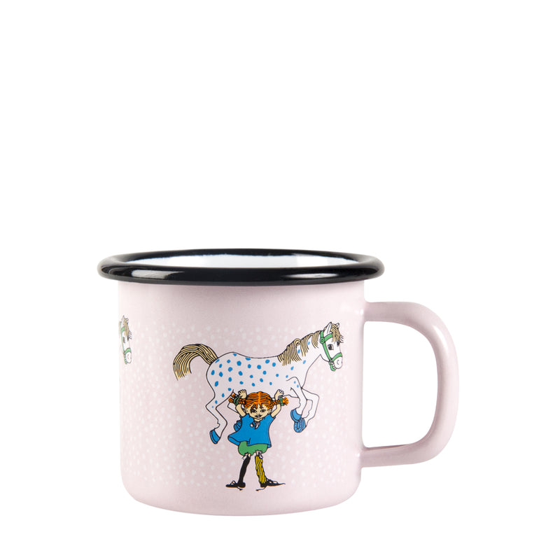 Enamel Mug 15 CL, Pippi and the Horse