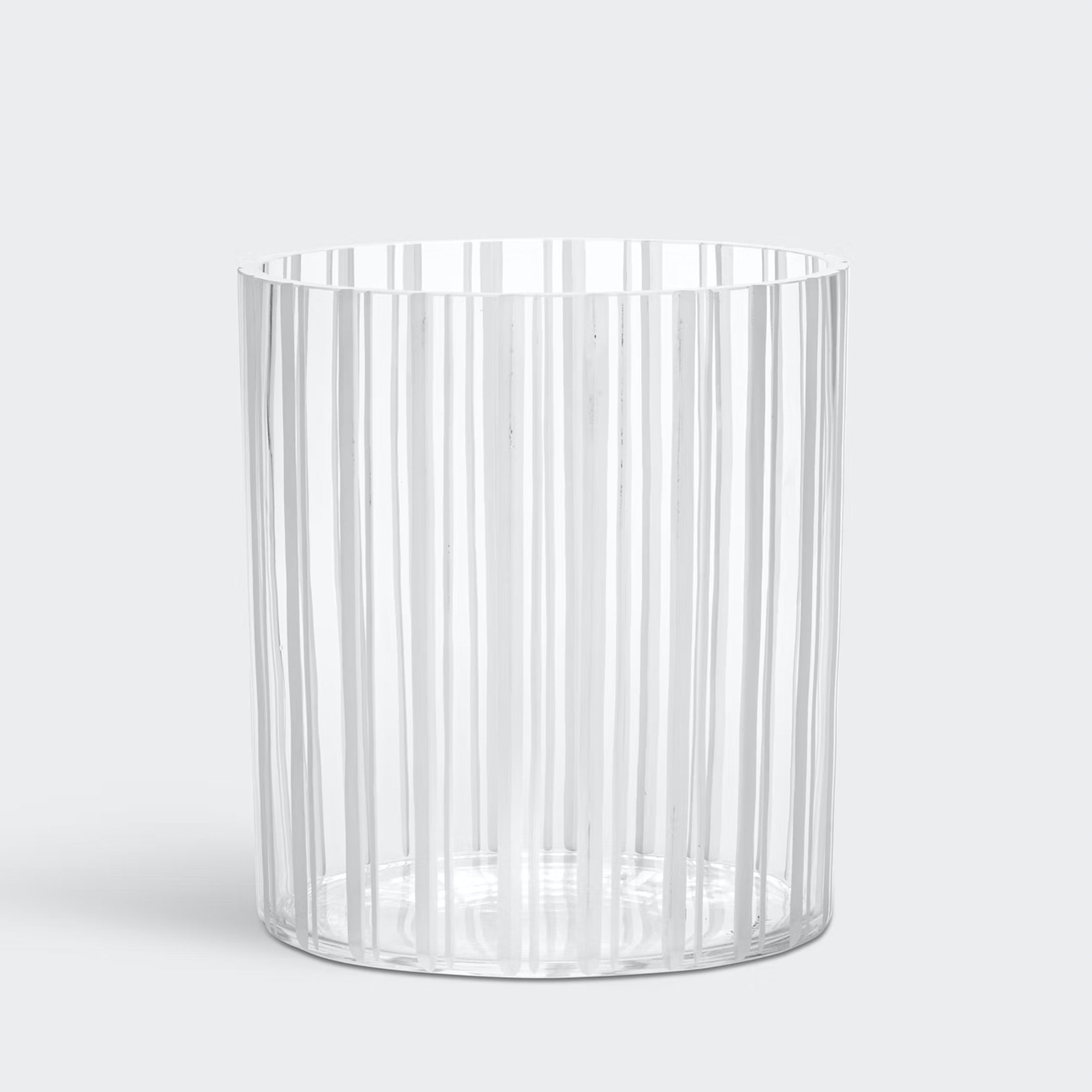 Cut In Number Vase Stripes 200 mm