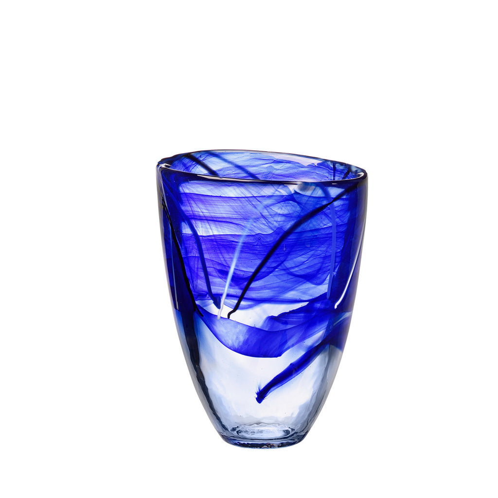 Kontrastvase Blau