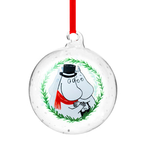 Moomin Christmas Ball Pappa & Mamma 9cm