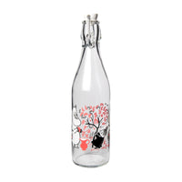 Moomin Glass Bottle, Berries 0,5L