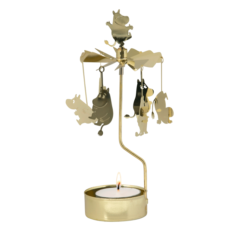 Rotary Candle Holder Moomin Gold