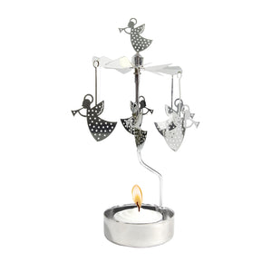 Rotary Candle Holder Trumpet Angel