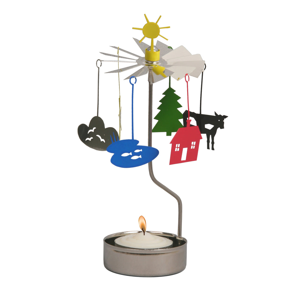 Rotary Candle Holder Sun & Cloud