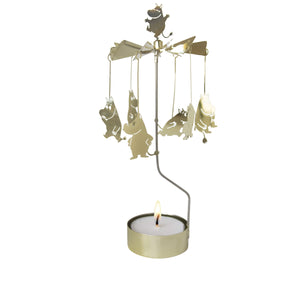 Rotary Candle Holder Moomin Gold Large