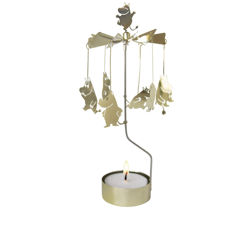 Rotary Candle Holder Moomin Gold Large
