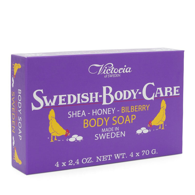 Swedish Body Care - Blueberry - Soap 4-Pack