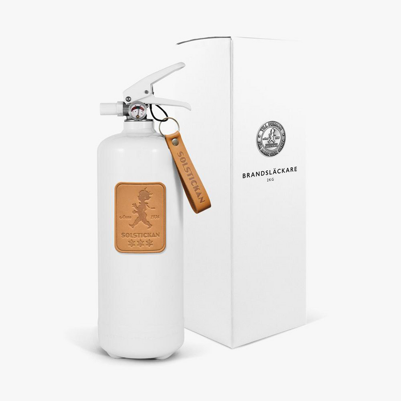 Fire Extinguisher 2 KG Light Brown Leather