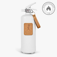 Fire Extinguisher 2 KG Light Brown Leather
