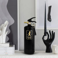 Feuerlöscher 2kg Schwarz / Gold