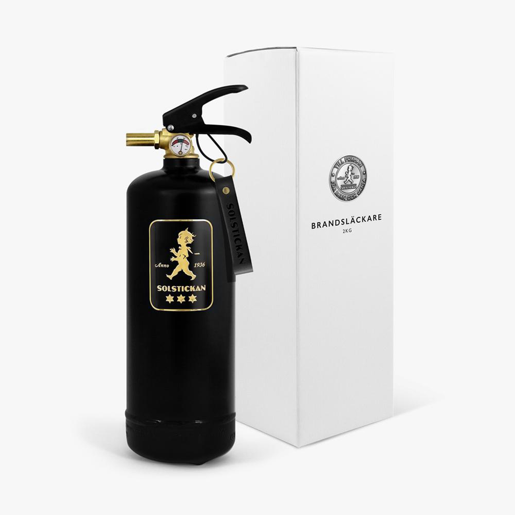 Fire extinguisher 2kg Black / Gold