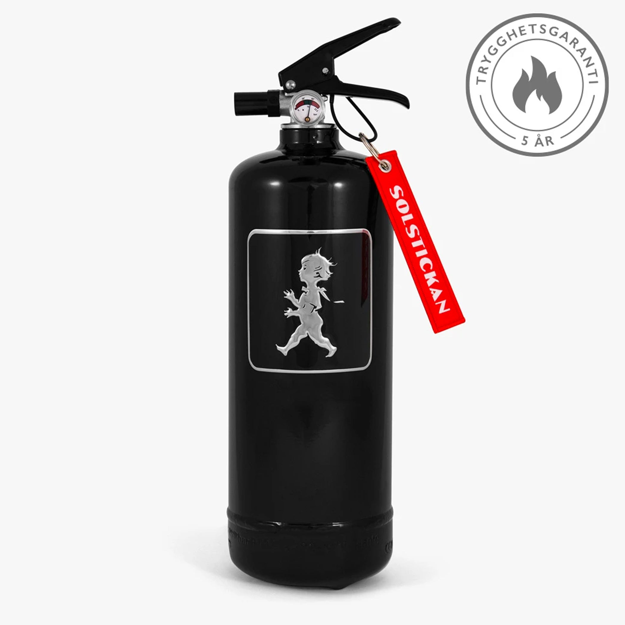 Feuerlöscher 2kg Schwarz/Schwarz