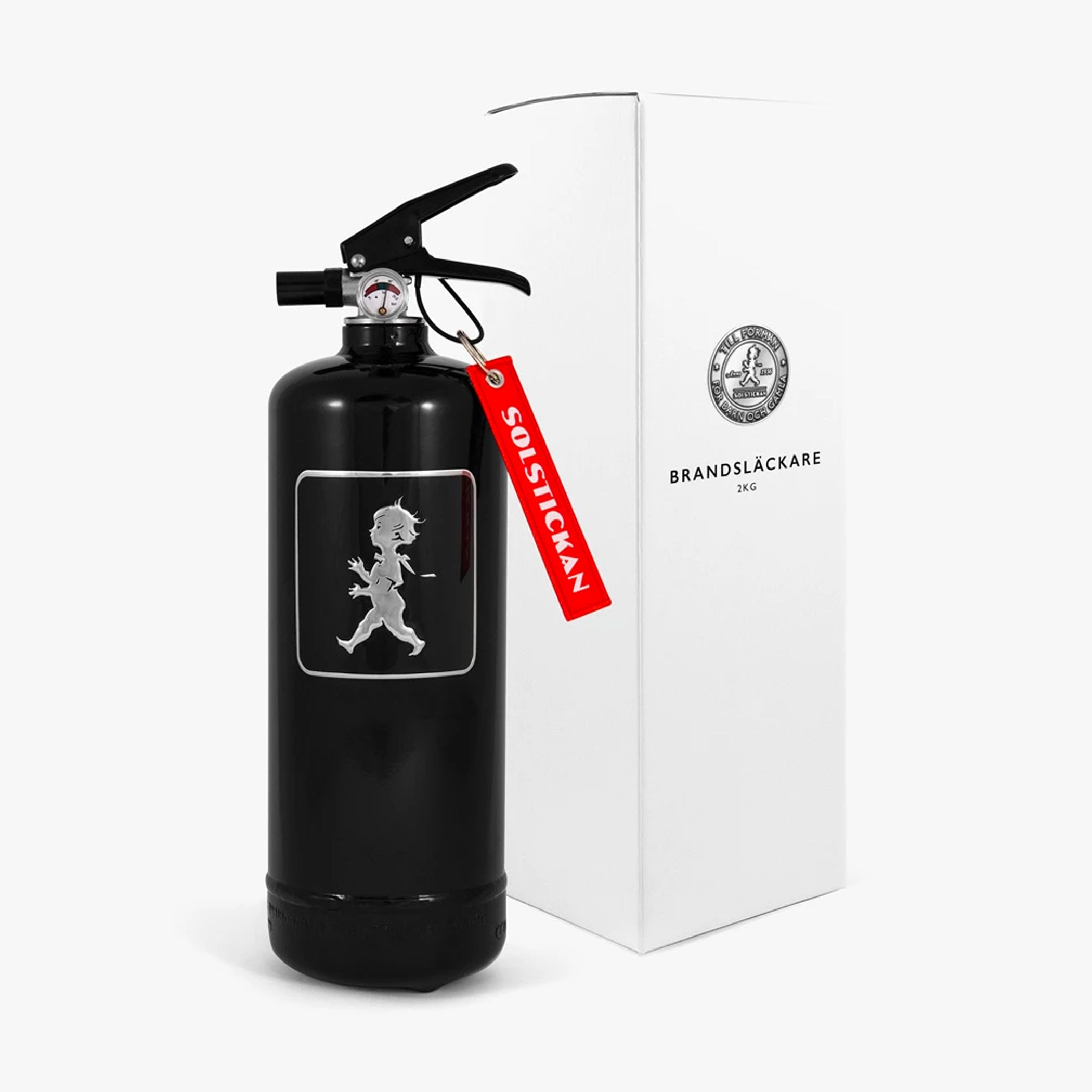 Feuerlöscher 2kg Schwarz/Schwarz