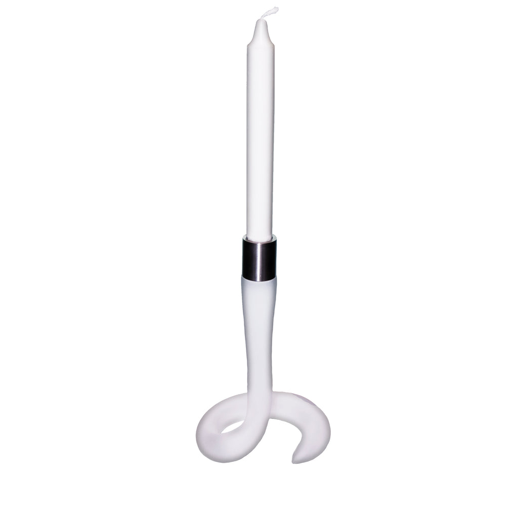 Cobra Candle Holder Frosted