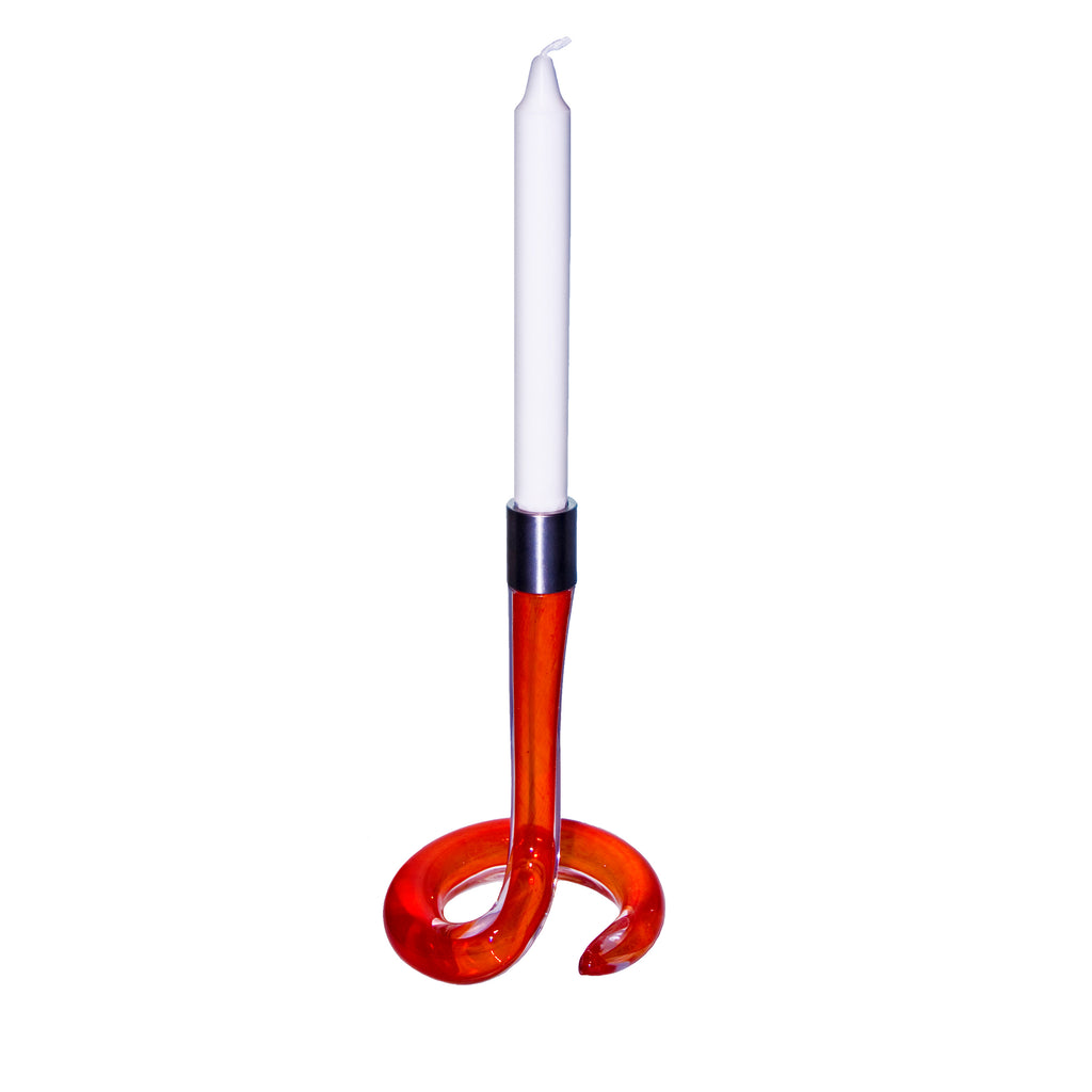 Cobra Candle Holder Red