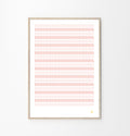 Coral Perforerad Konst Poster