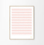 Coral Perforerad Konst Poster