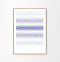 Cyano perforiertes Kunstplakat