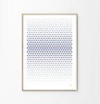 Cyano perforiertes Kunstplakat
