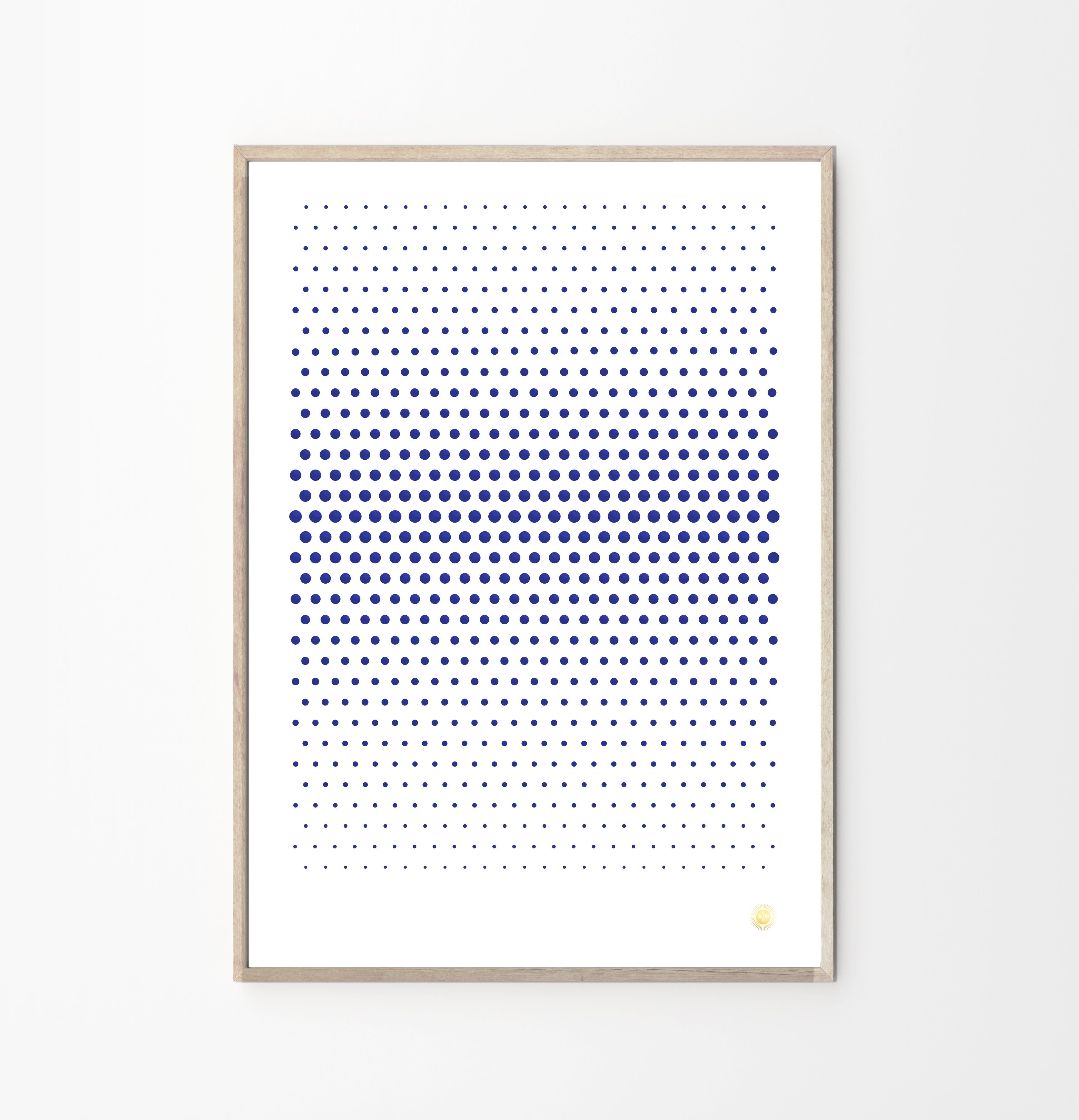 Cyano Perforated Art Poster
