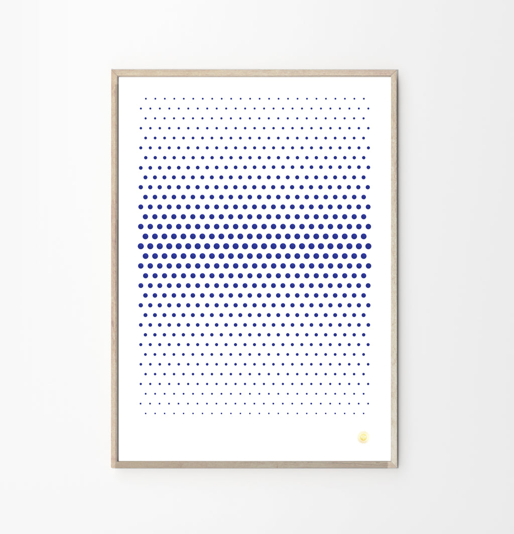 Cyano Perforated Art Poster