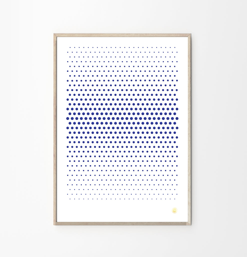 Cyano Perforated Art Poster