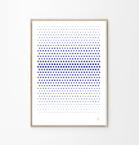 Cyano Perforated Art Poster