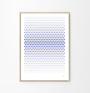 Cyano Perforated Art Poster