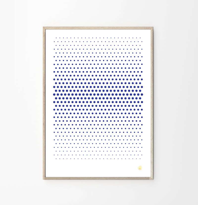 Cyano Perforated Art Poster