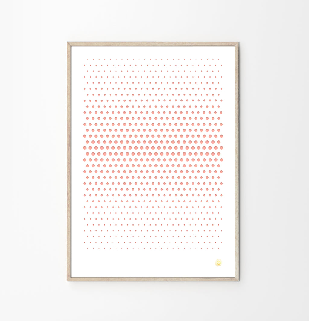 Cyano perforiertes Kunstplakat