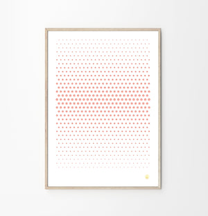 Cyano Perforated Art Poster