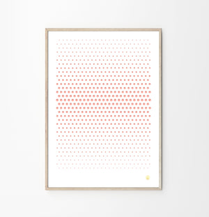 Cyano Perforated Art Poster