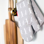 Oven mitt Grey