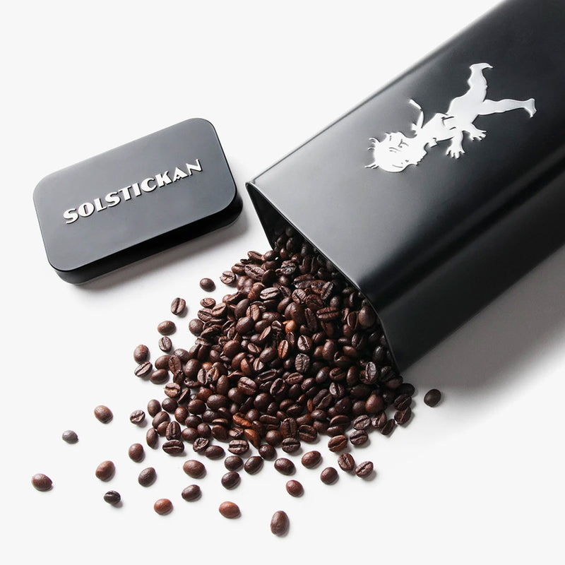 Kaffeedose Schwarz / Silber