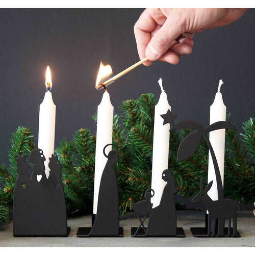 Advent Candle Holder - Crib - Large