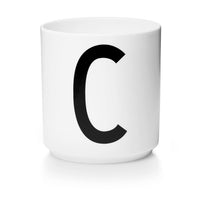 Personal Porcelain Cup White (A-Z)