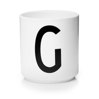 Personal Porcelain Cup White (A-Z)