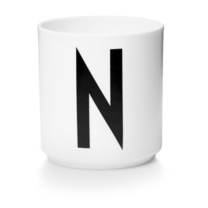 Personal Porcelain Cup White (A-Z)