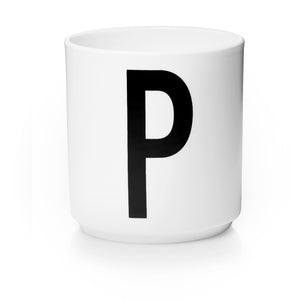Personal Porcelain Cup White (A-Z)