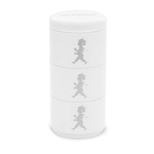 Three-part Storage Jar - White