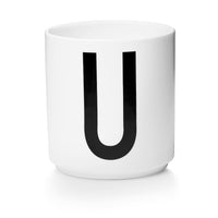 Personal Porcelain Cup White (A-Z)