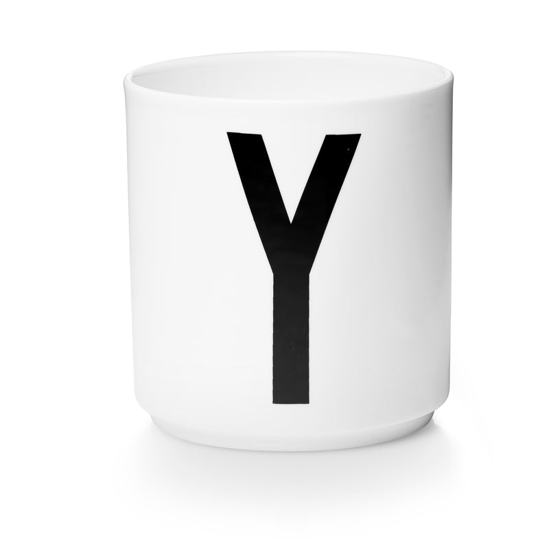 Personal Porcelain Cup Vit (A-Z)